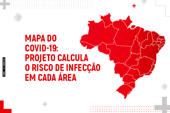 Mapa do covid-19: Projeto calcula o risco de infecção em cada área