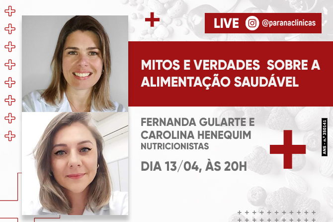 LIVE: MITOS E VERDADES SOBRE A ALIMENTAÇÃO SAUDÁVEL